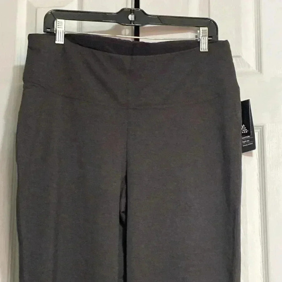 AVE Leisure charcoal gray Cotton knit boot leg legging pants - Picture 3 of 10